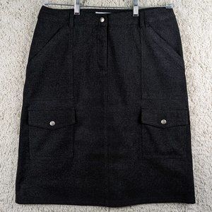 Jones Wear* Women's Front Zipper/Button Closure 4 Pocket‎ Belt Loop A-Line Skirt